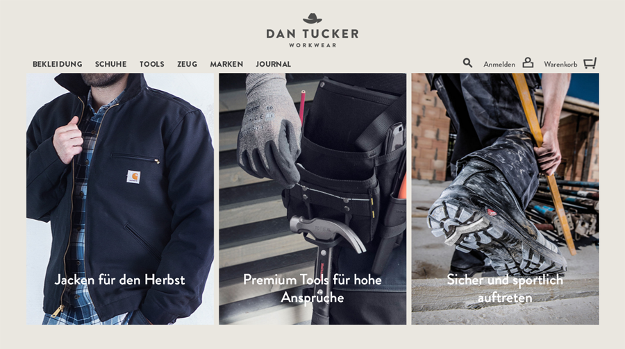 Dan Tucker Workwear Screenshot