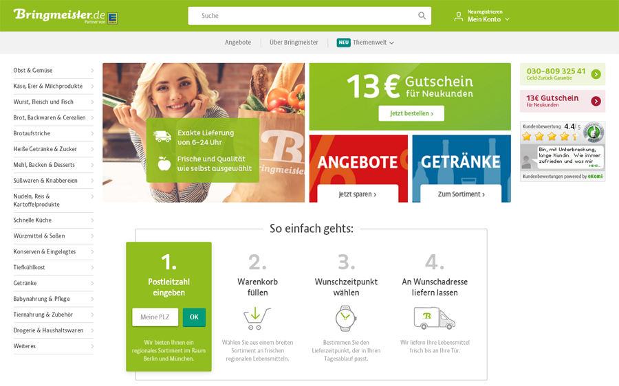Bringmeister Screenshot
