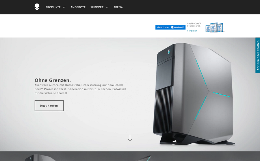 Dell Alienware Screenshot