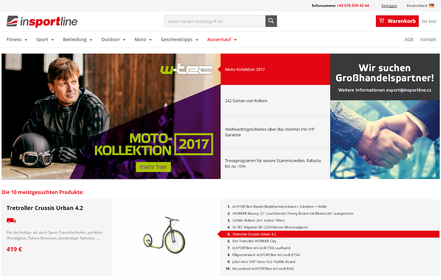 InSportLine.de Screenshot