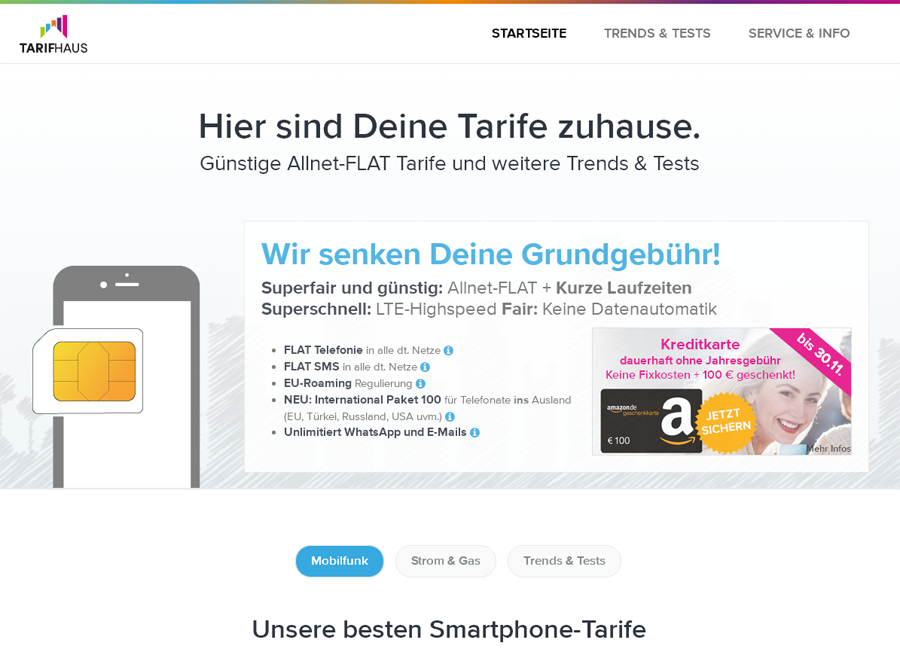 Tarifhaus.de Screenshot