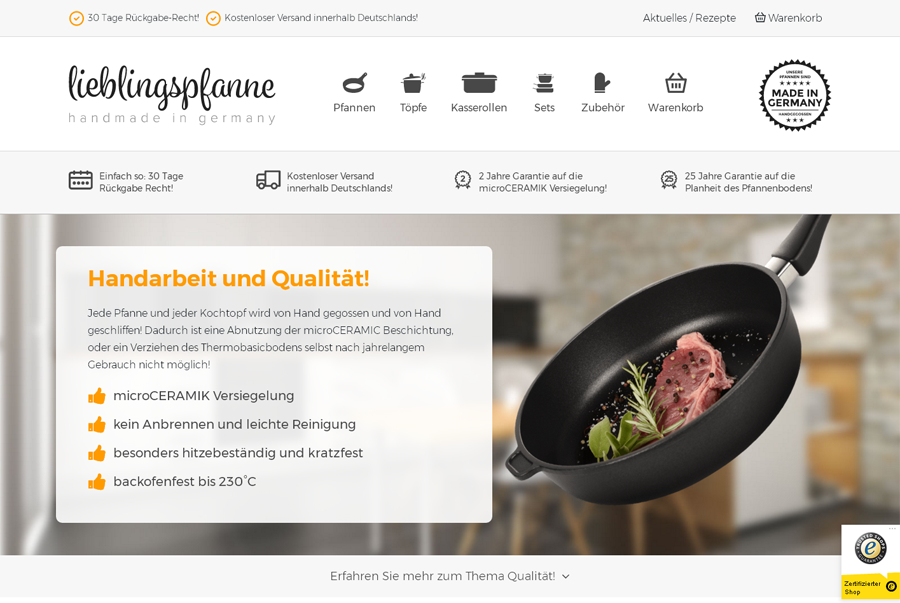 Lieblingspfanne Screenshot