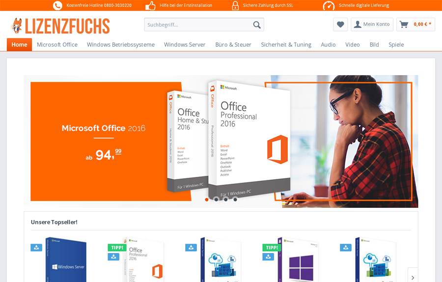 Lizenzfuchs Screenshot