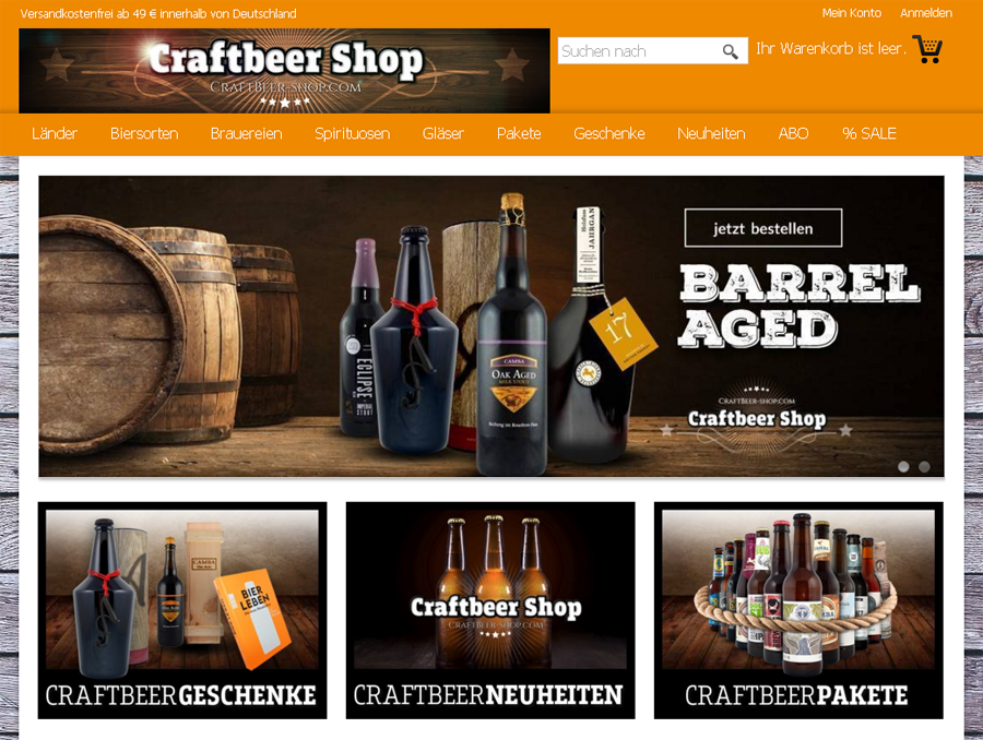 CraftBeer-Shop.com Screenshot