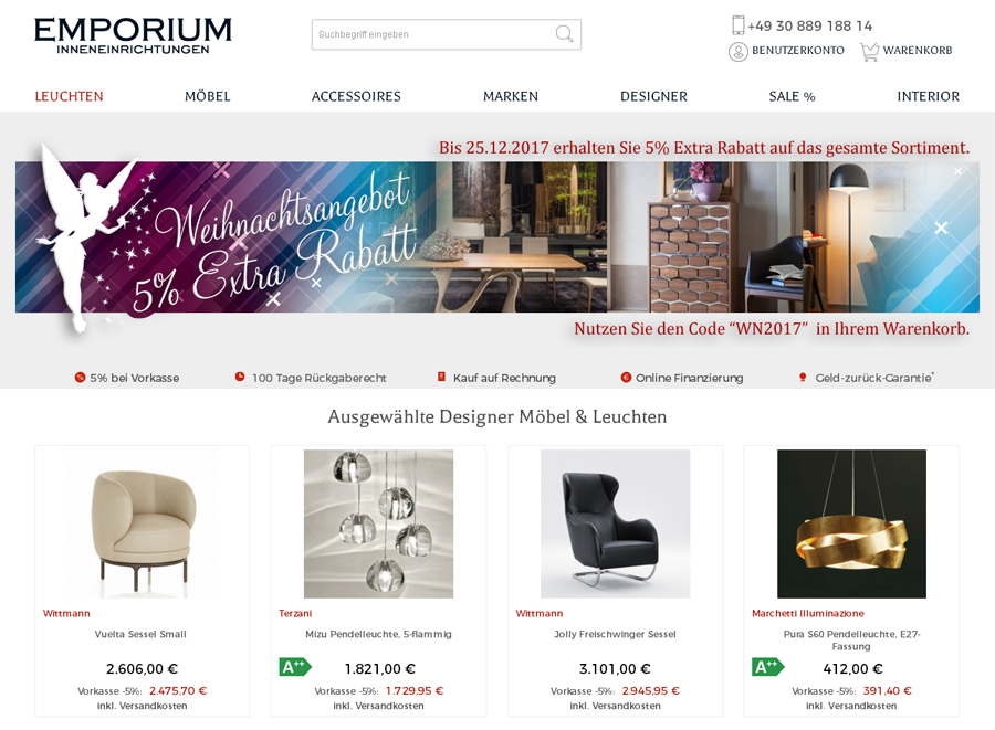 emporium-mobili.de Screenshot