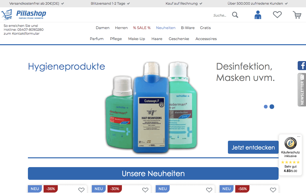Pillashop Screenshot