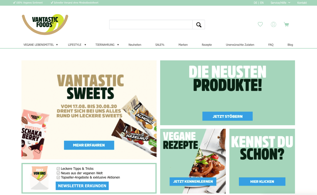 VANTASTIC FOODS Screenshot
