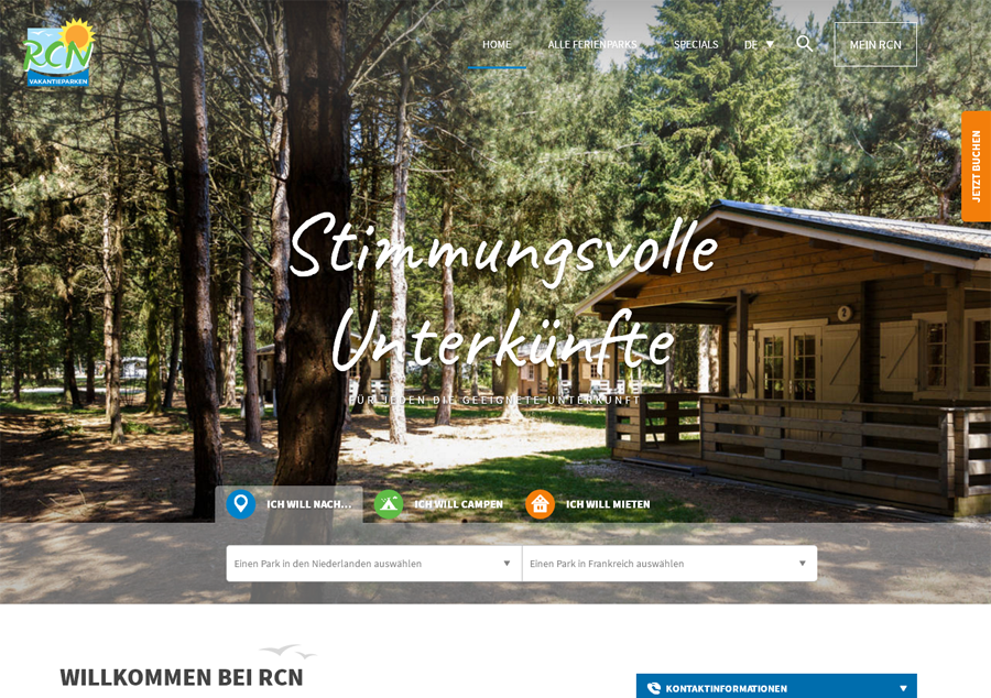 RCN vakantieparken DE Screenshot