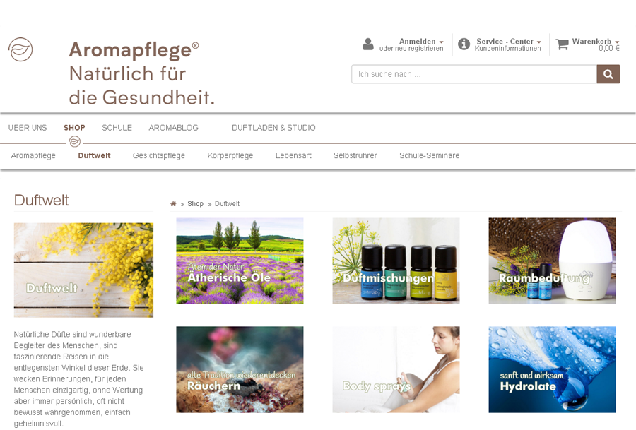 Aromapflege Screenshot