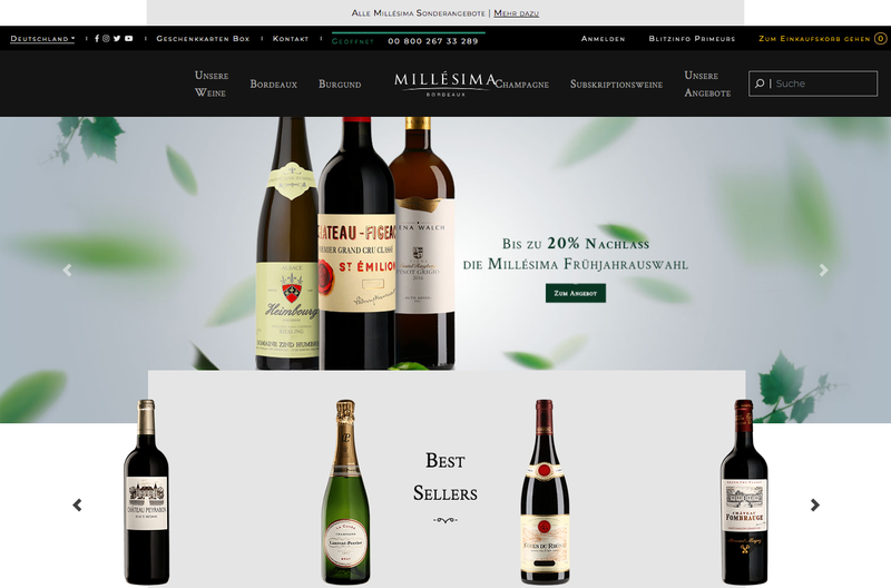 Millesima Screenshot