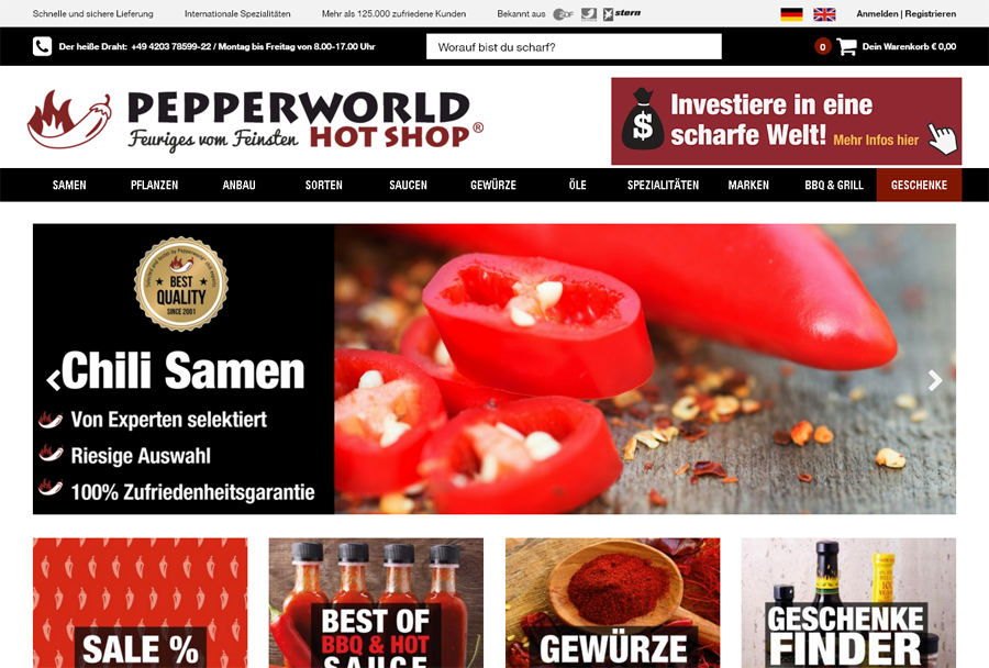 Pepperworld Hot Shop Screenshot