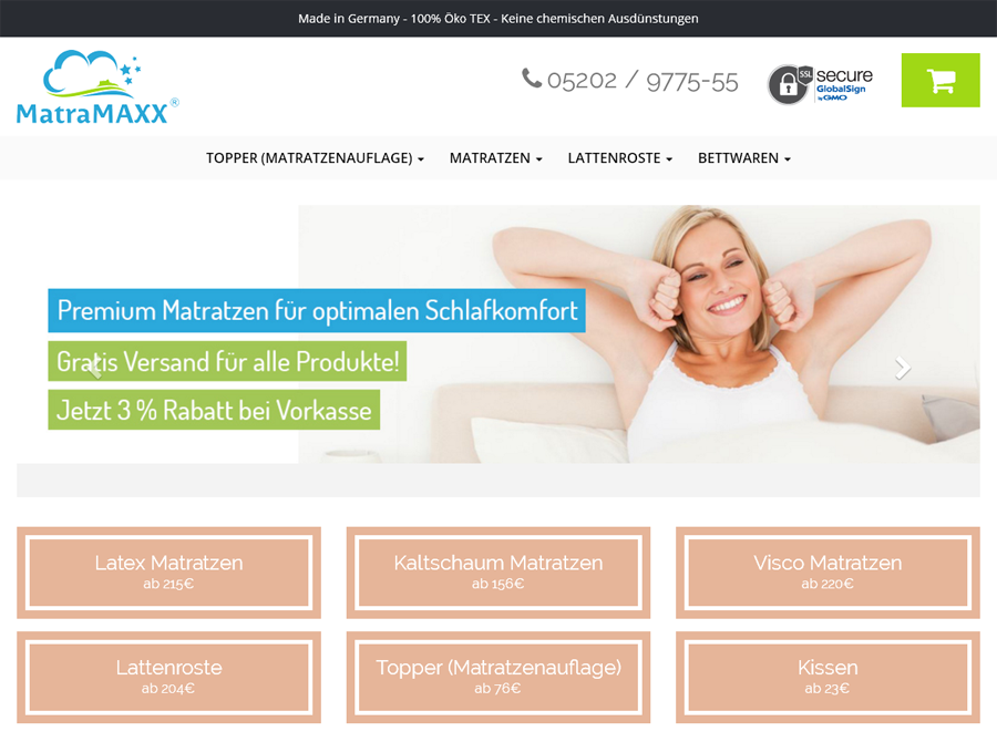 Matramaxx.de Screenshot