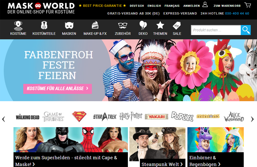 Maskworld.com Screenshot