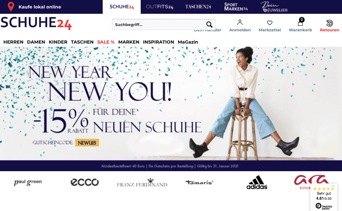 SCHUHE24 Screenshot
