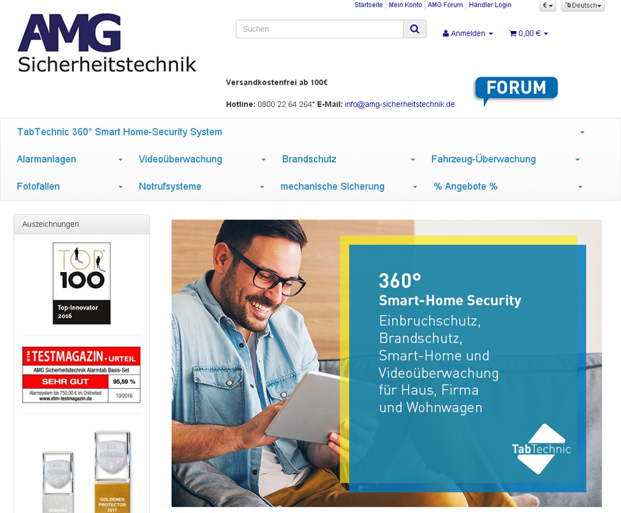 AMG Sicherheitstechnik Screenshot