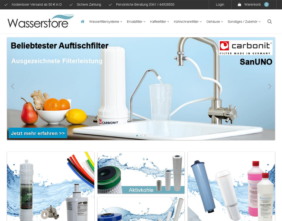 Wasserstore Screenshot