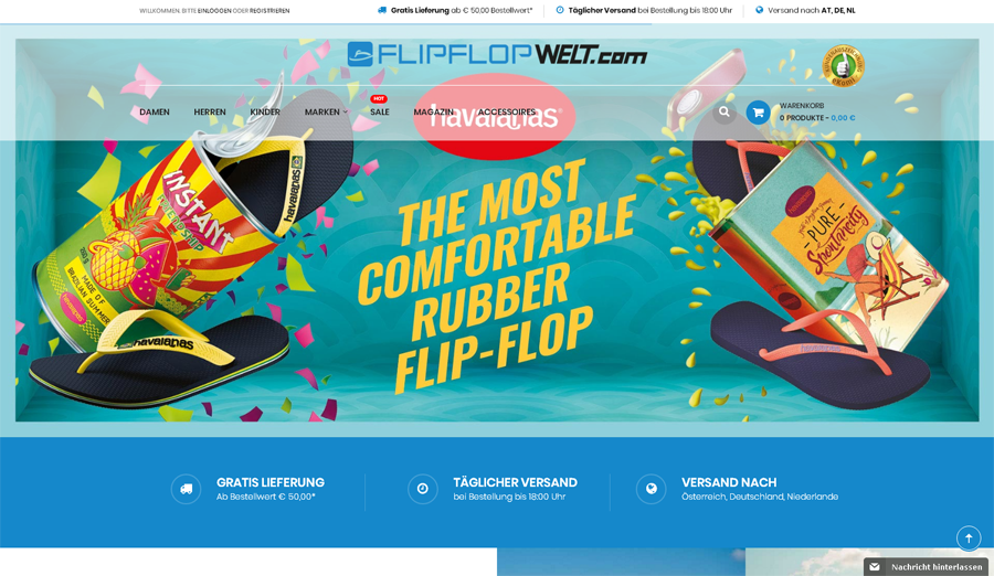 FlipflopWELT.com Screenshot