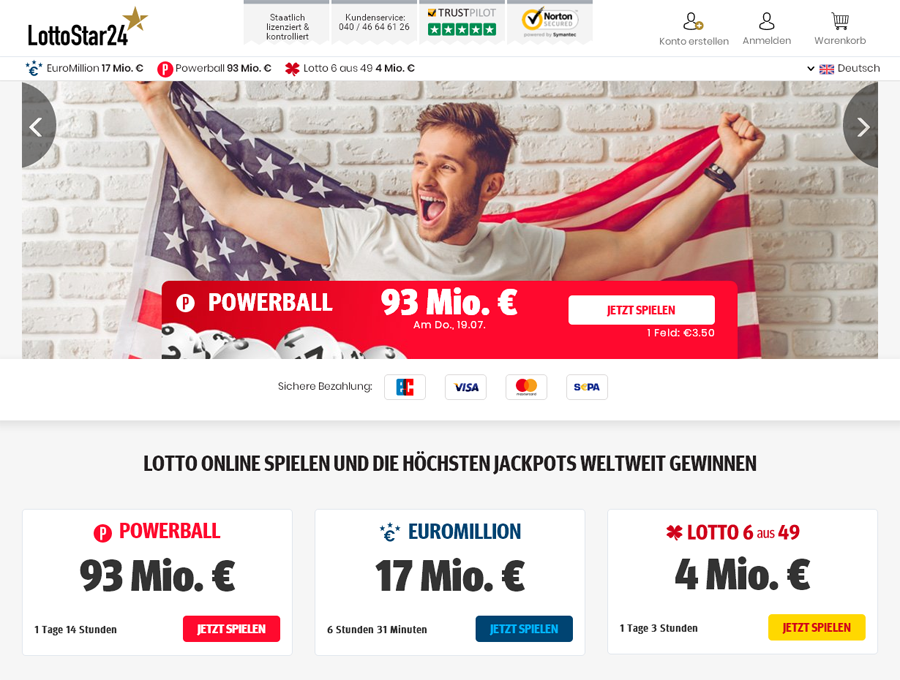Lottostar24 Screenshot