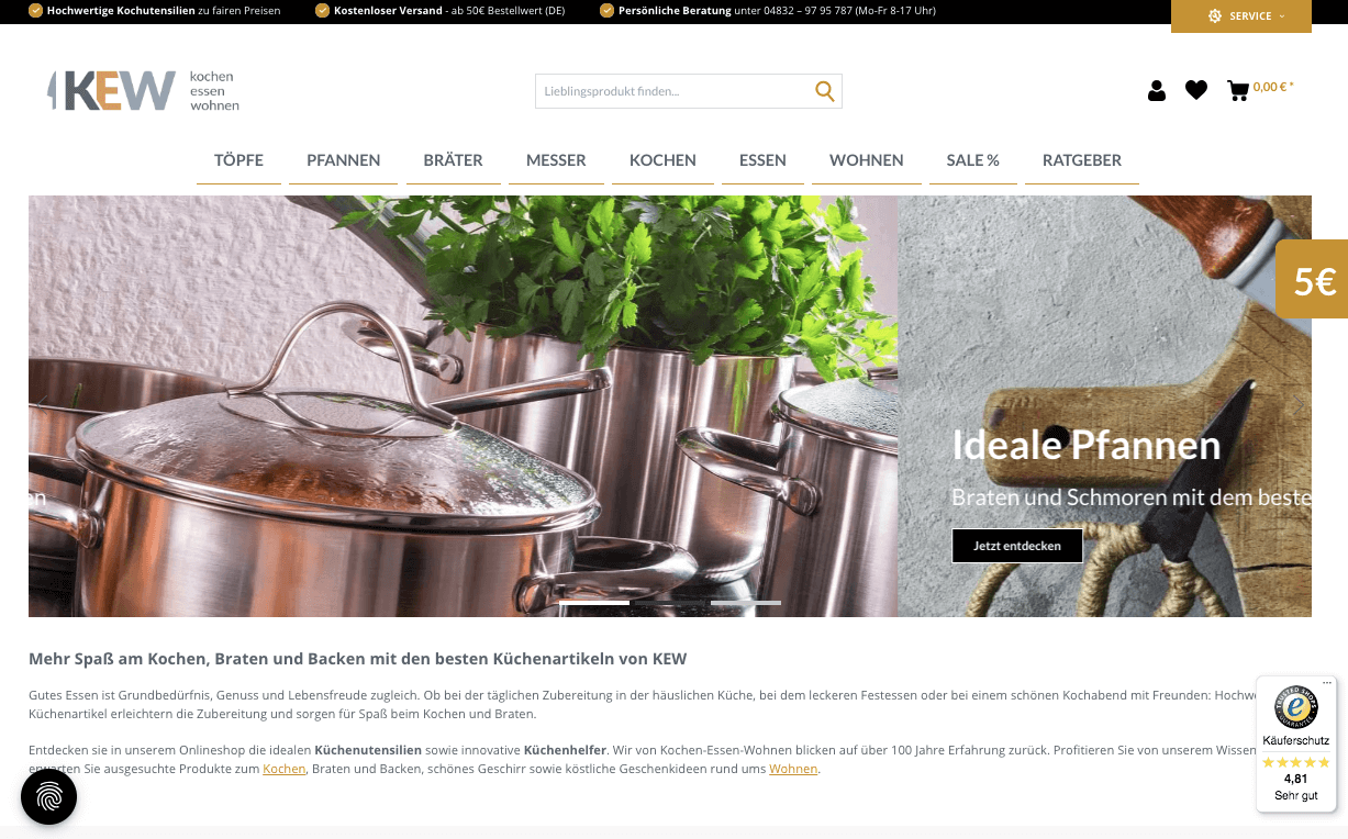 Kochen Essen Wohnen Screenshot