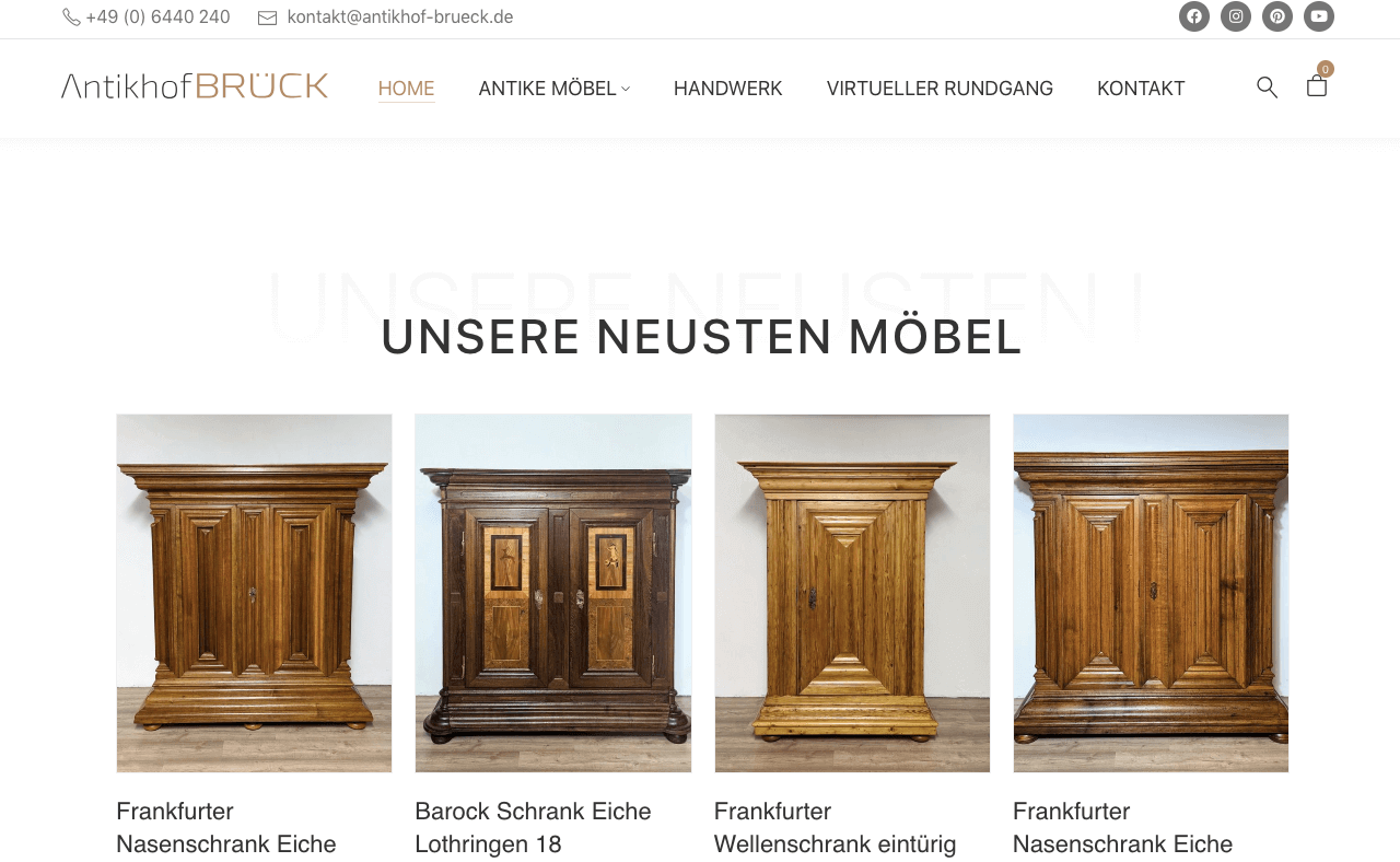 Antikhof BRÜCK Screenshot