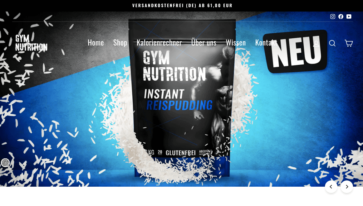 GYM NUTRITION Screenshot