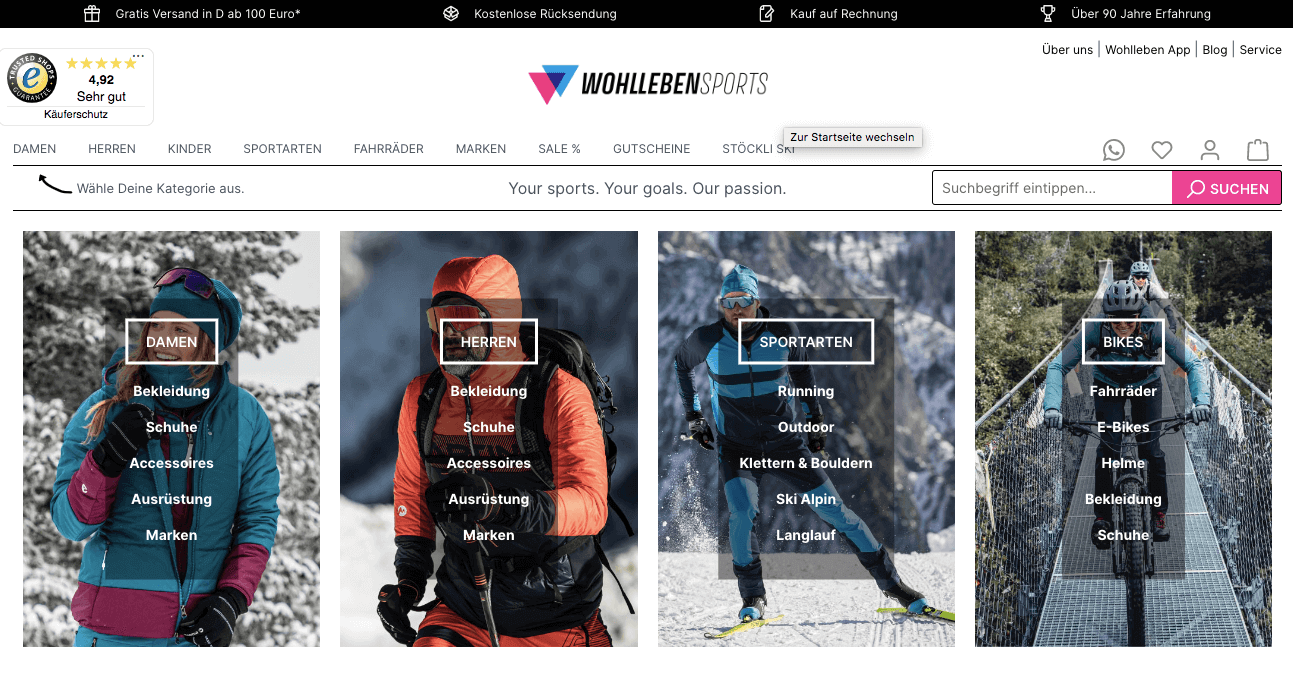 WOHLLEBEN SPORTS Screenshot