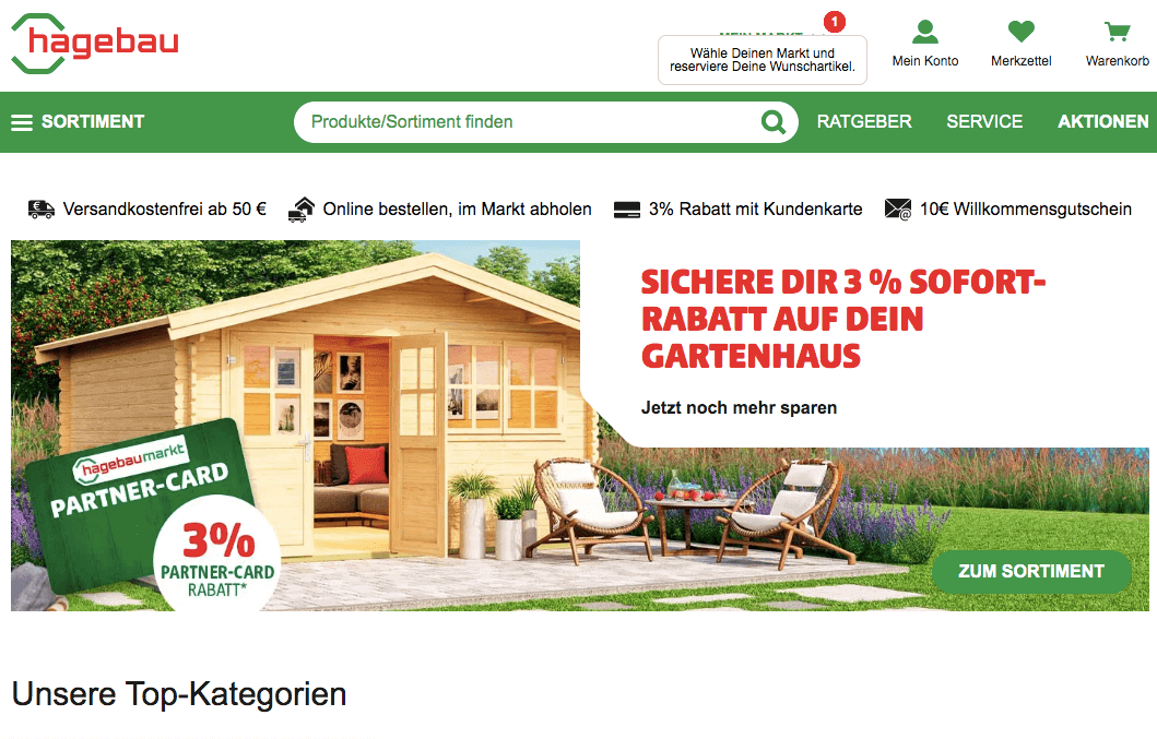 hagebau.at Screenshot