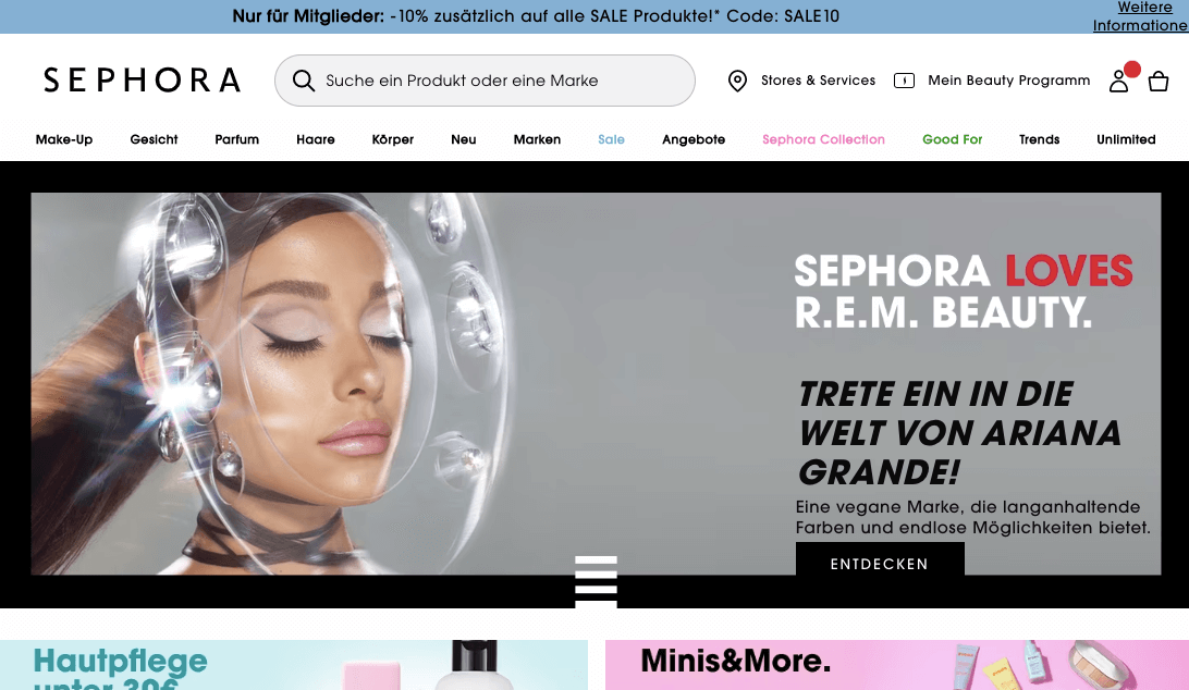 SEPHORA Screenshot