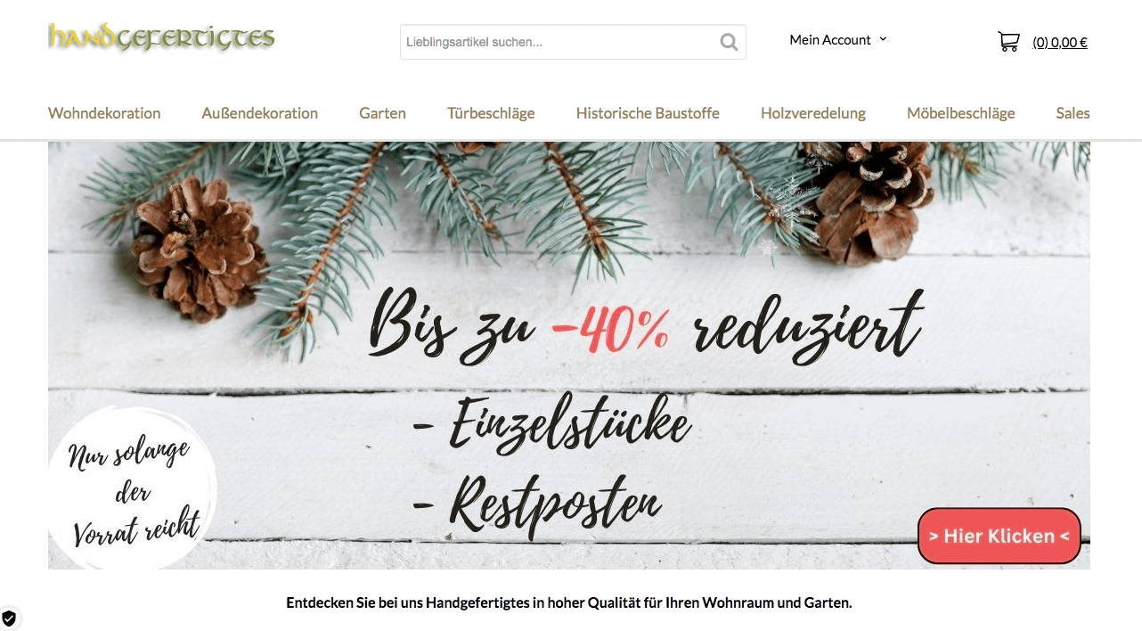 handgefertigtes Screenshot