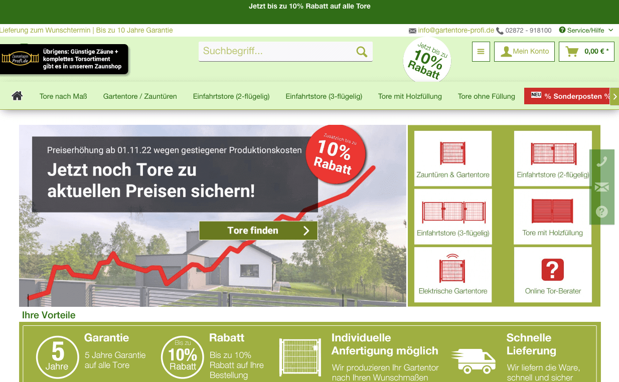 Gartentore Profi Screenshot
