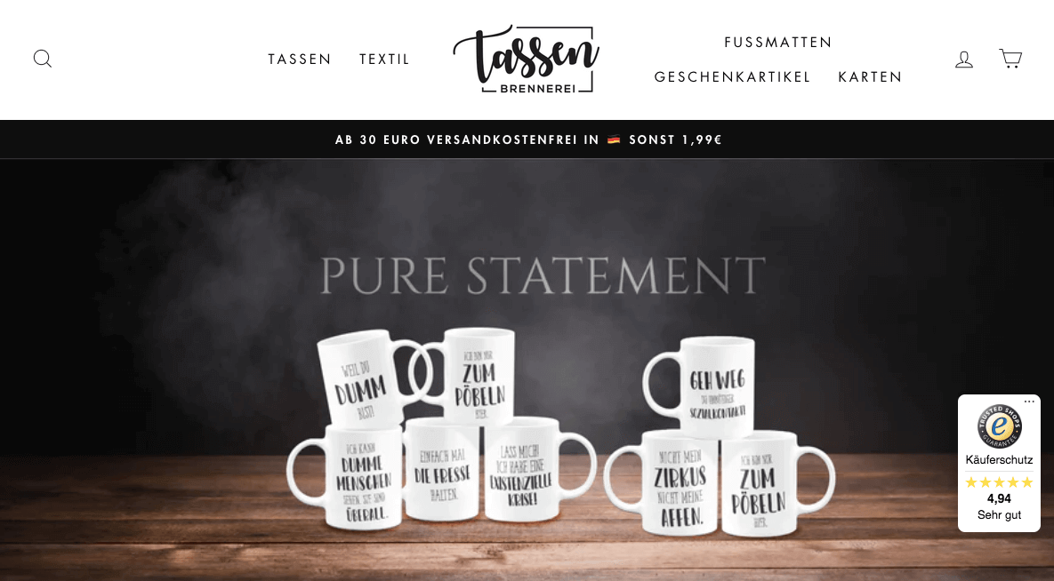 Tassenbrennerei Screenshot