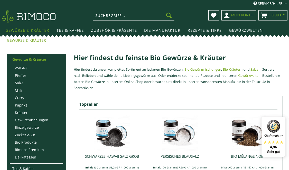 RIMOCO Screenshot