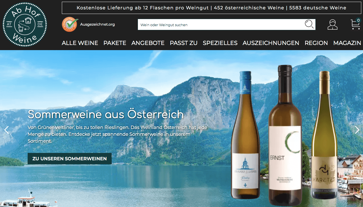 Ab Hof Weine Screenshot
