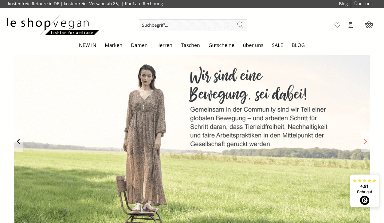 Le shop vegan Screenshot