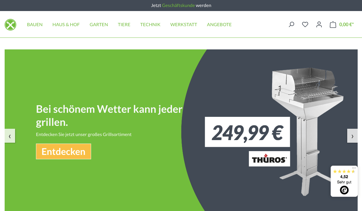 RaiffeisenBAUMARKT24 Screenshot