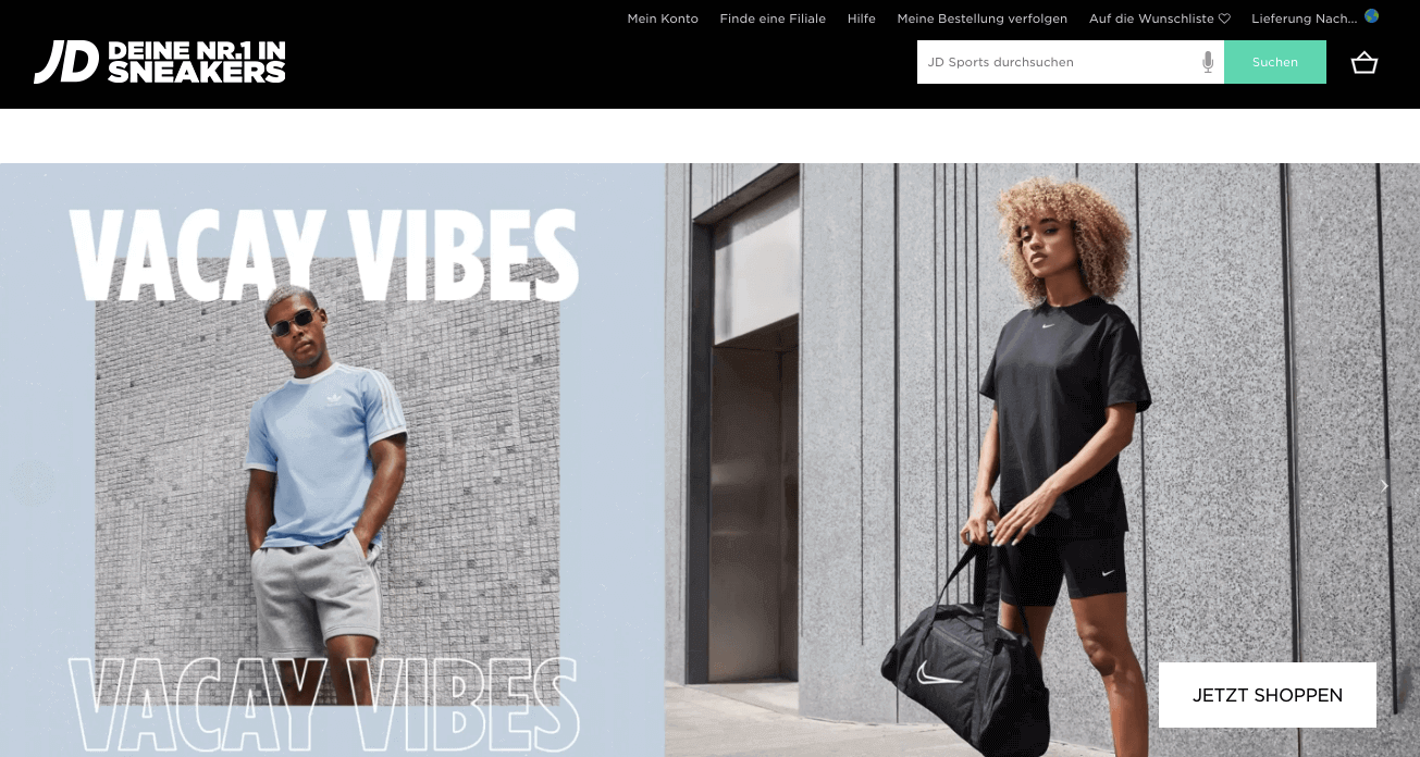 JD Sports AT Screenshot