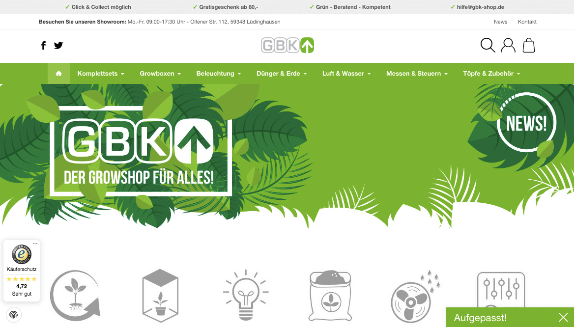 GBK-Shop Screenshot