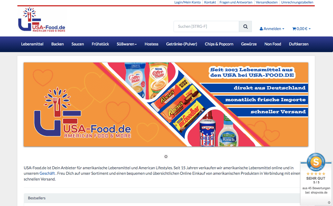 USA-Food Screenshot