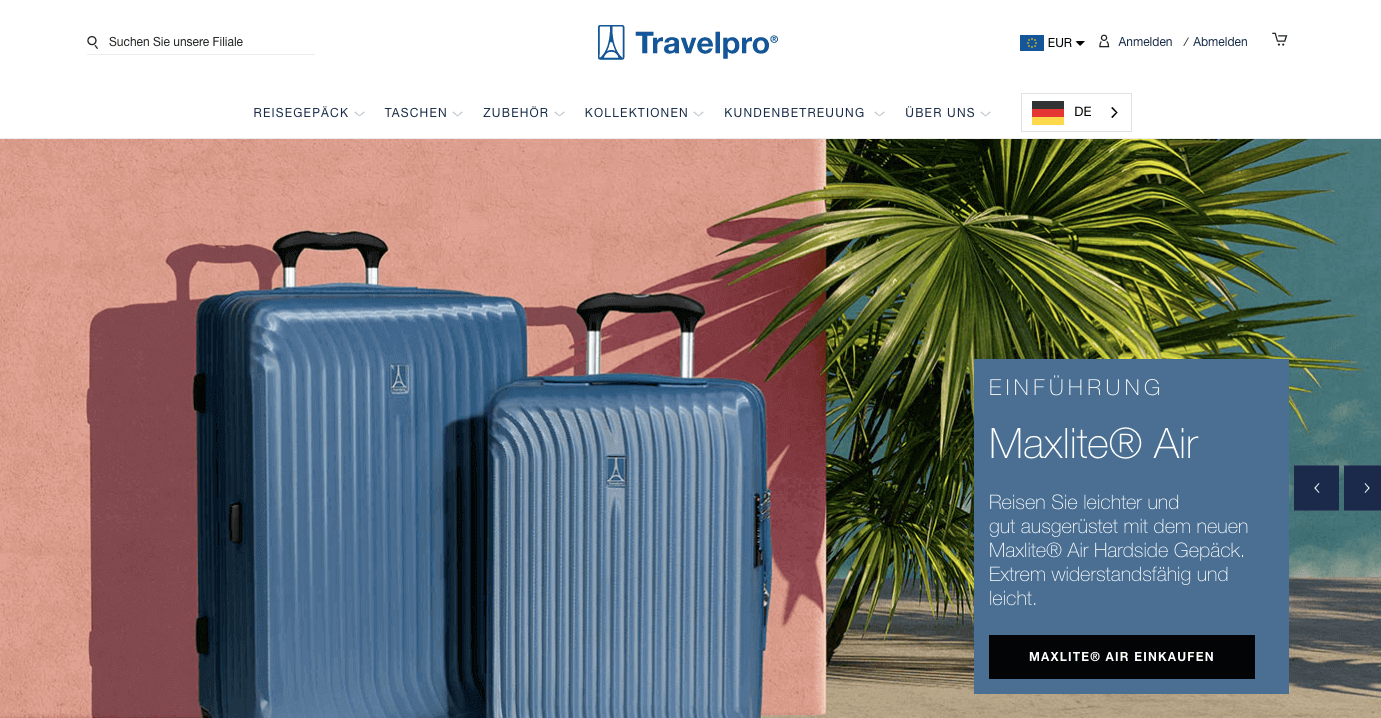 Travelpro Screenshot