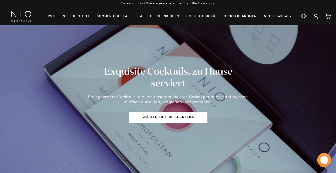 NIO COCKTAILS Screenshot