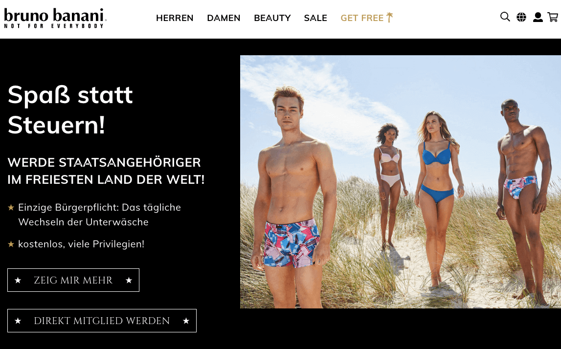 bruno banani Screenshot