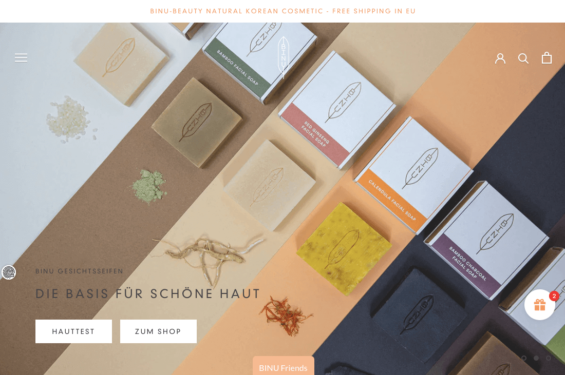 BINU Beauty Natural Korean Cosmetics Screenshot
