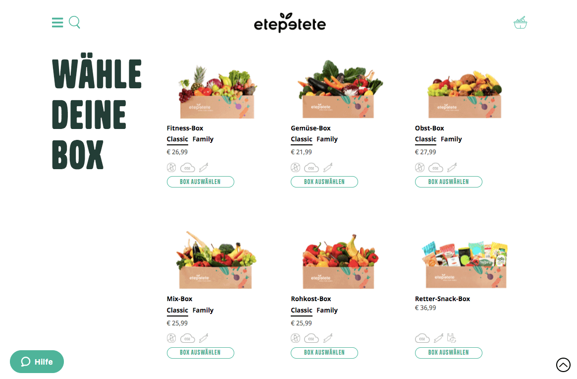 etepetete Screenshot