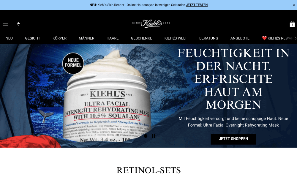 Kiehls Screenshot