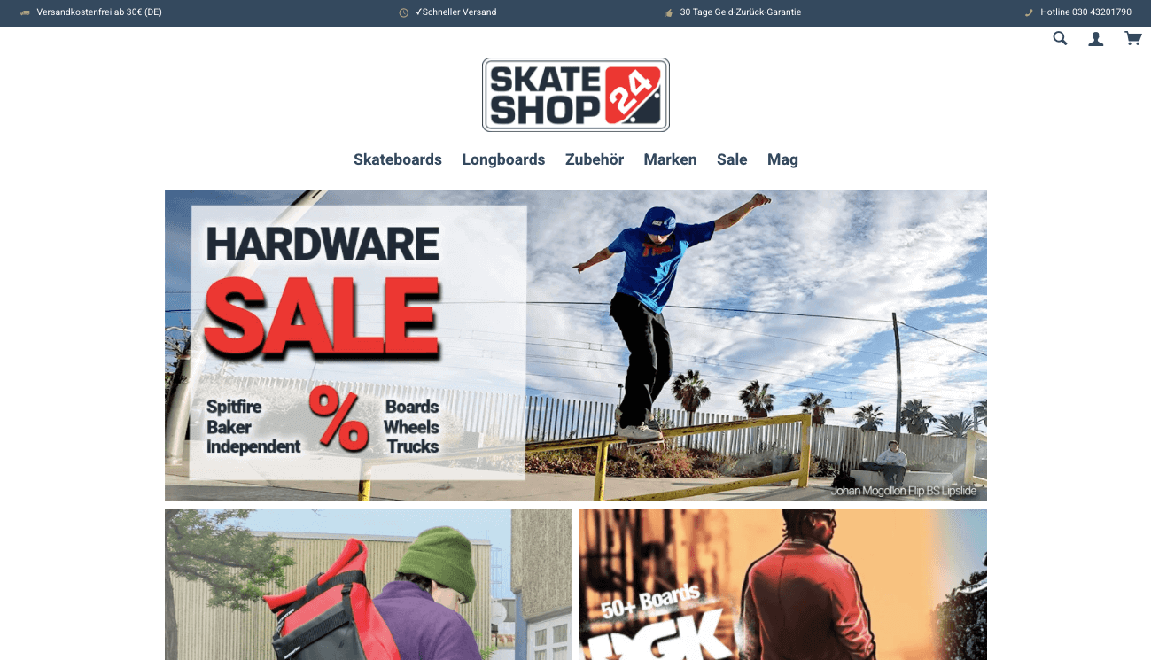 SKATESHOP24 Screenshot