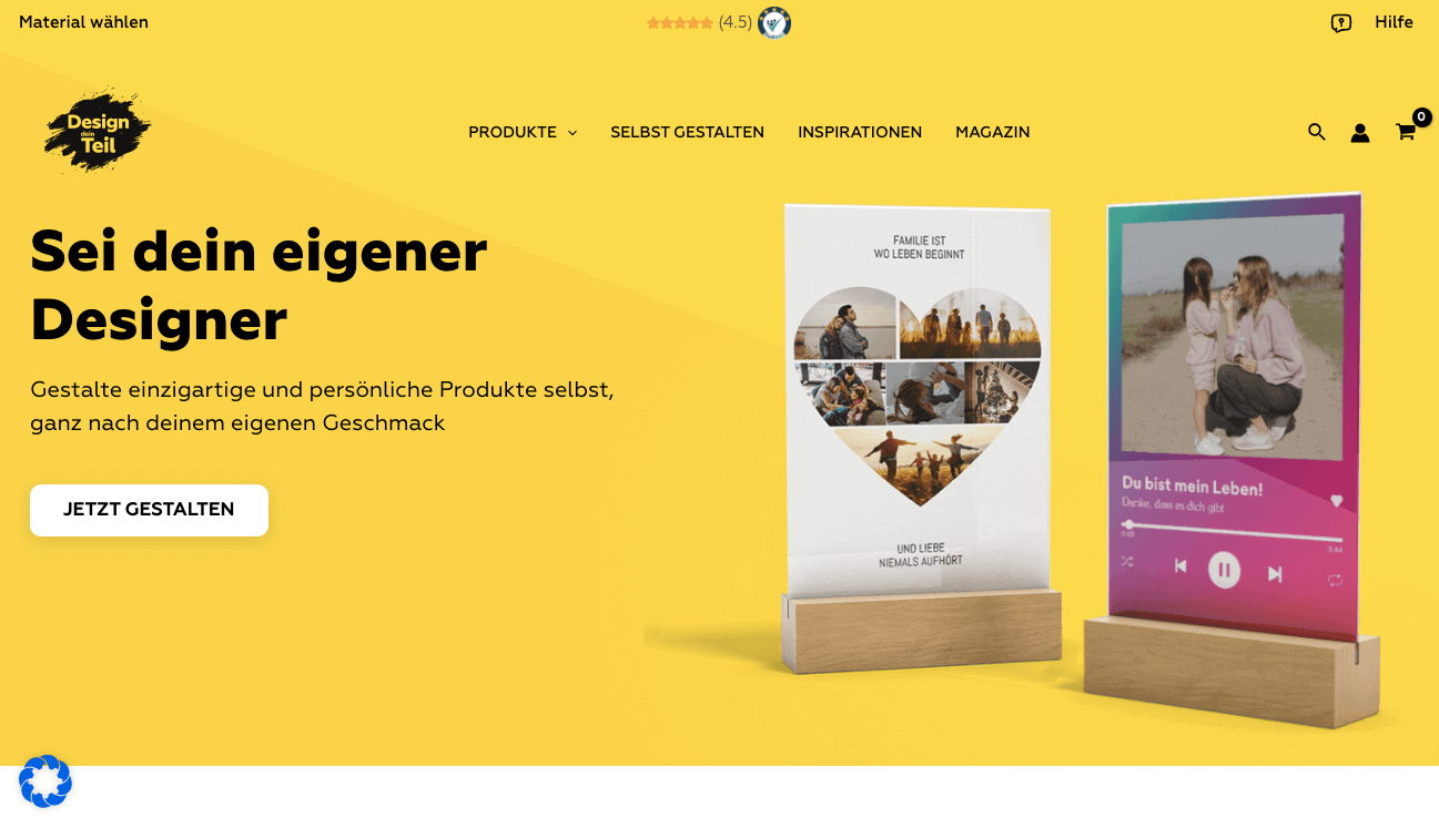 Design dein Teil Screenshot