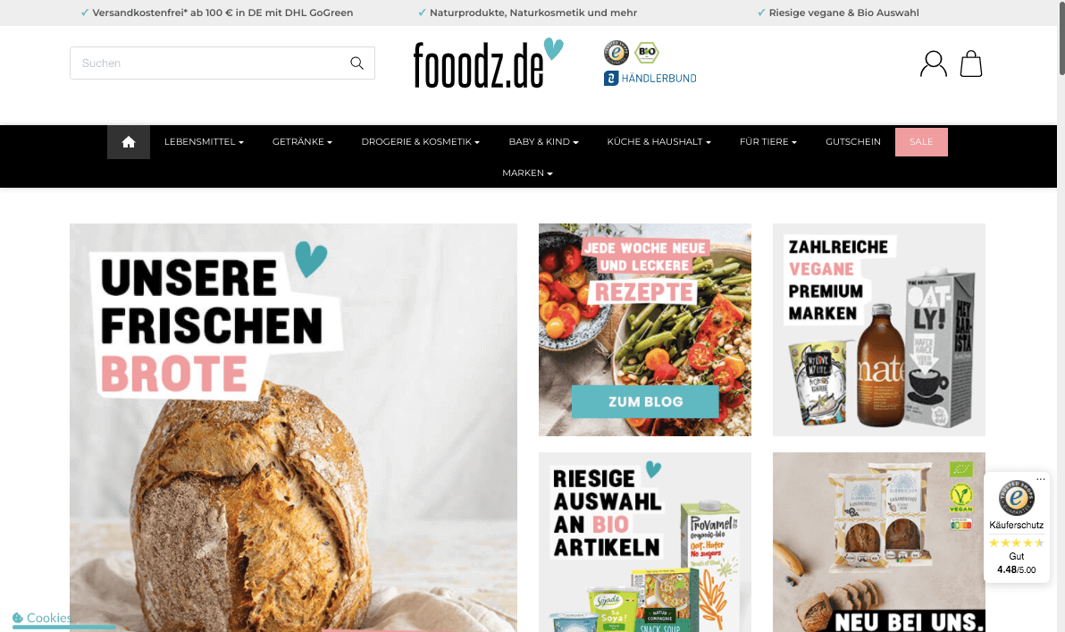 fooodz.de Screenshot