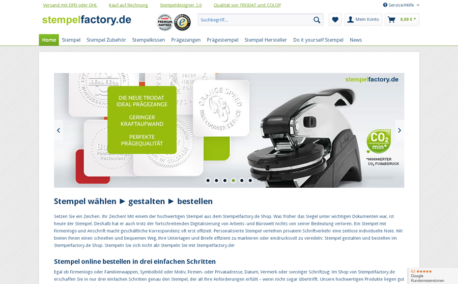 Stempelfactory.de Screenshot