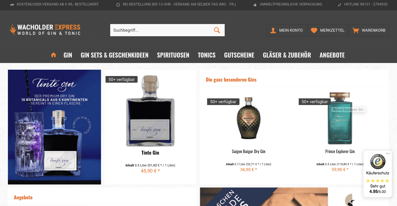 WACHOLDER EXPRESS Screenshot