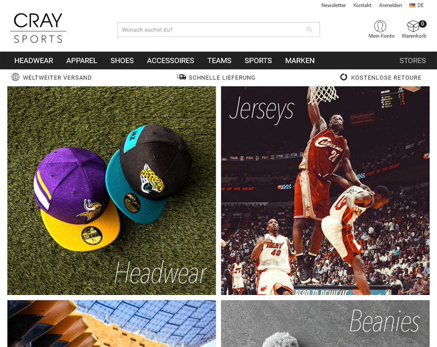 Craysports.com Screenshot